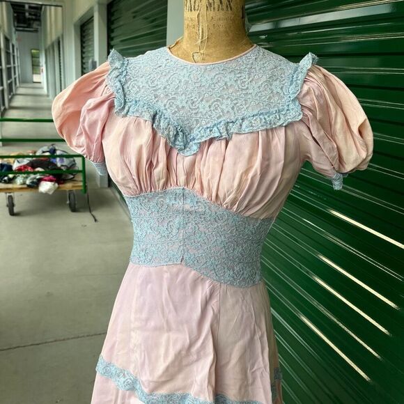 Museum-Worthy 1940s NY Dress Institute Gown, Union-Made, Rare Surviving Piece - Picture 3 of 13